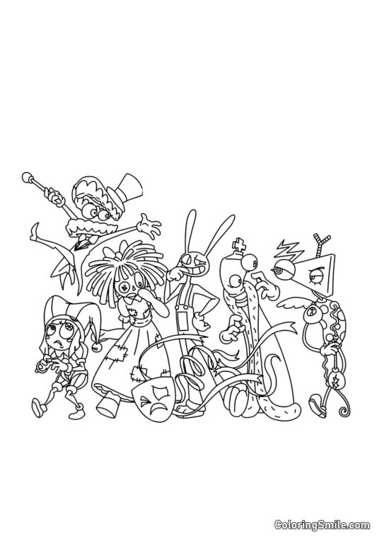 Fantastico Cerchio Digitale - Pagina da Colorare