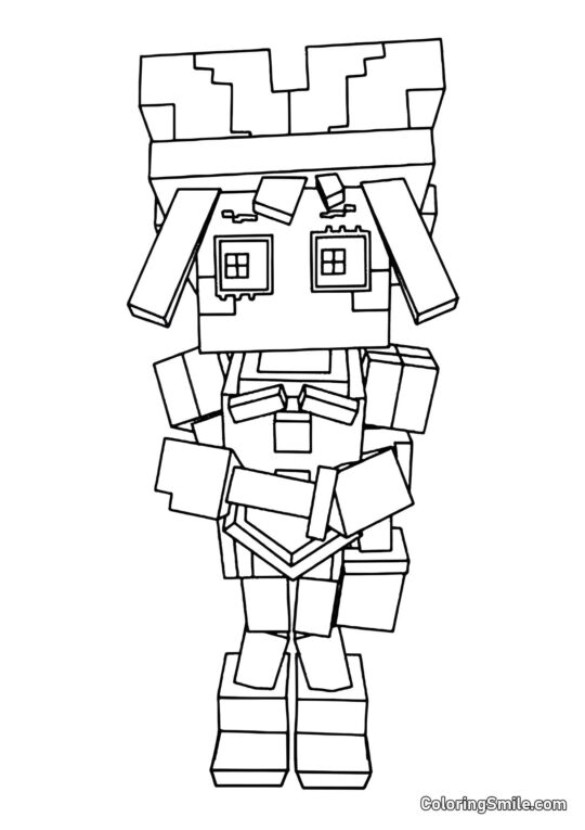 Pomni in Stile Maynkraft - Pagina da Colorare