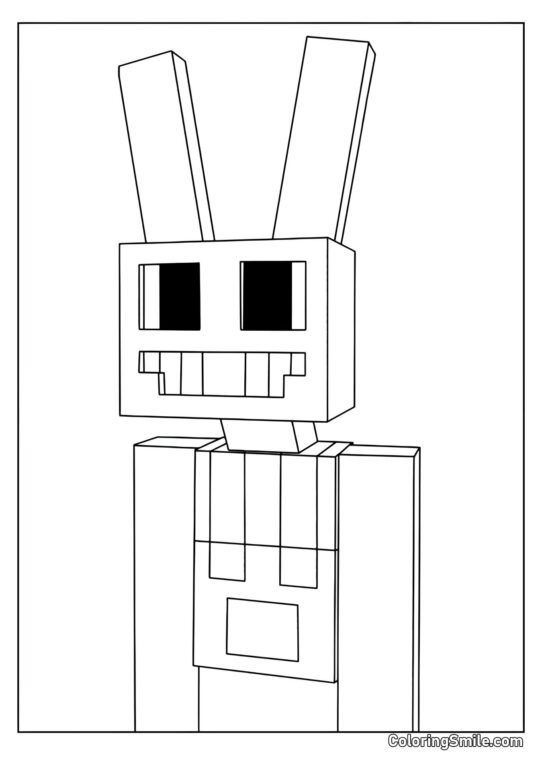 Jacks in Stile Maynkraft - Pagina da Colorare