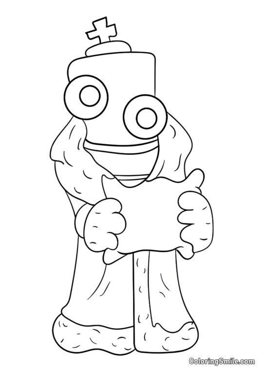 Corallo con un Cuscino - Pagina da Colorare