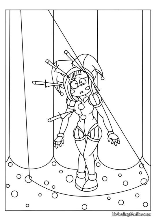 Pomni sulla Scena - Pagina da Colorare