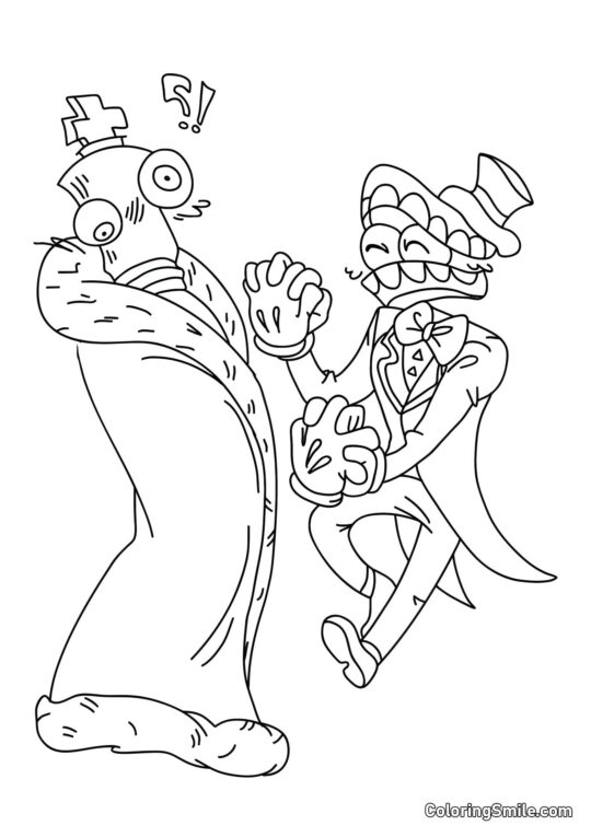 Corallo e Keyn Ballano - Pagina da Colorare