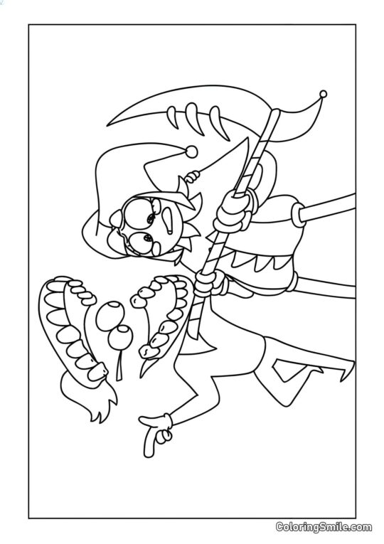 Keyn e Pomni con un Gatto - Pagina da Colorare