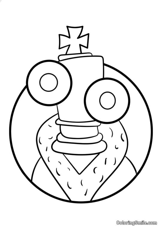 Ritratto di Corallo - Pagina da Colorare