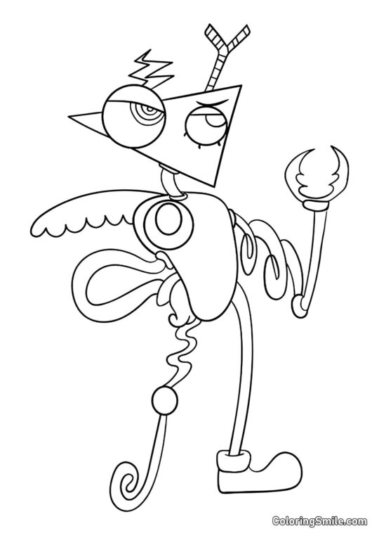 Zubl dal Fantastico Cerchio Digitale - Pagina da Colorare