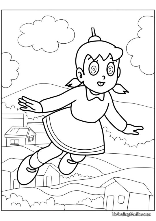 Shizuka Minamoto - Pagina da Colorare