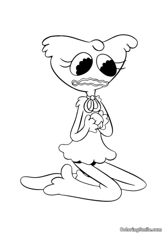 Kissy Missy triste che piange Kissy Missy triste che piange - Pagina da Colorare