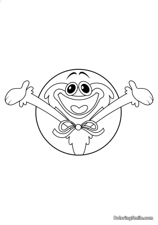 Huggy Wuggy con le braccia aperte Huggy Wuggy con le braccia aperte - Pagina da Colorare