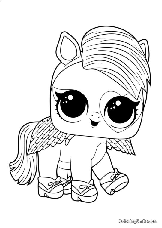 LOL pony Bellezza LOL pony Bellezza - Pagina da Colorare