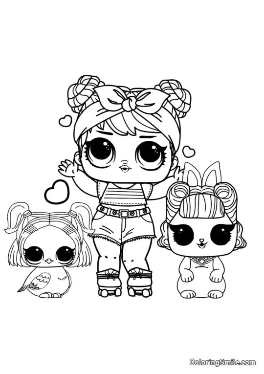 LOL bambole per animali LOL bambole per animali - Pagina da Colorare