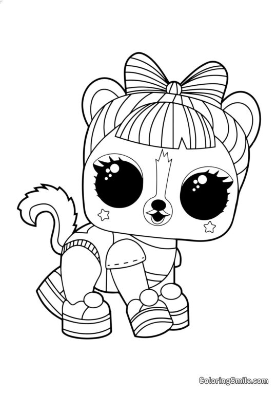 LOL animali Skunss Ra-ra LOL animali Skunss Ra-ra - Pagina da Colorare