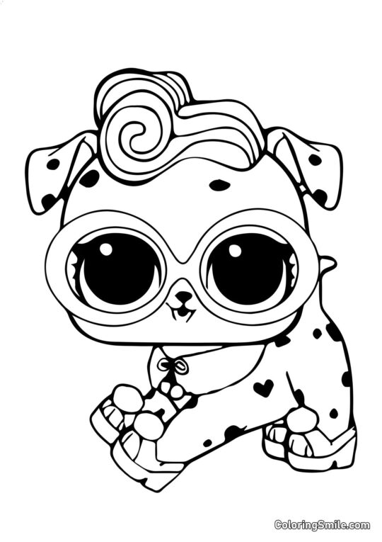 LOL animali Dalmata LOL animali Dalmata - Pagina da Colorare