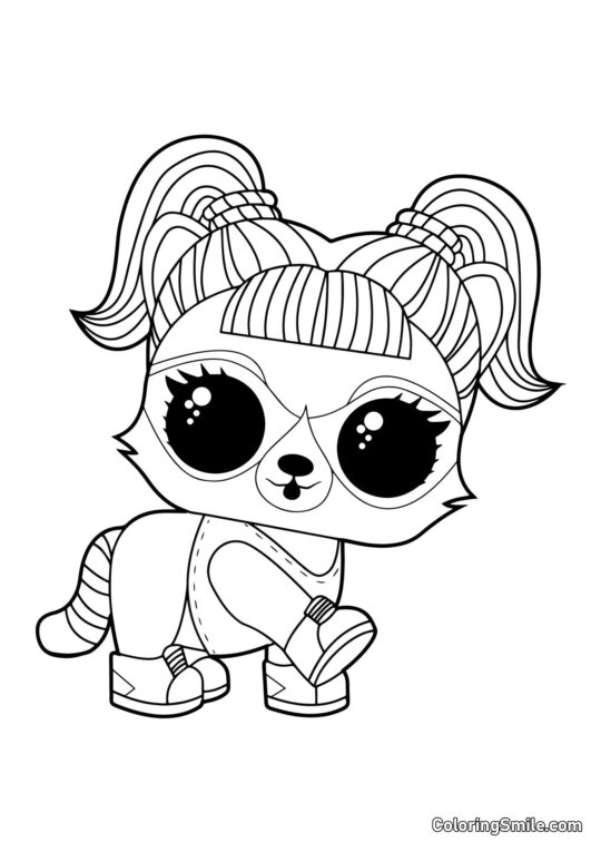 LOL procione Bandito LOL procione Bandito - Pagina da Colorare