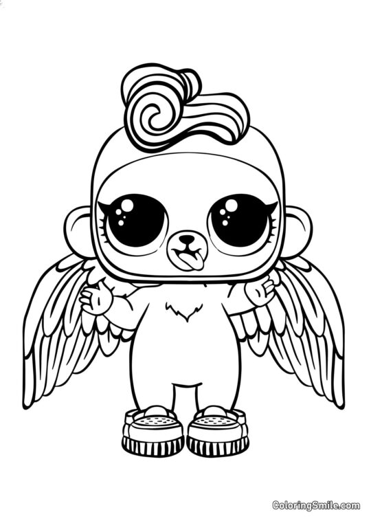 LOL scimmia Bhaddi LOL scimmia Bhaddi - Pagina da Colorare