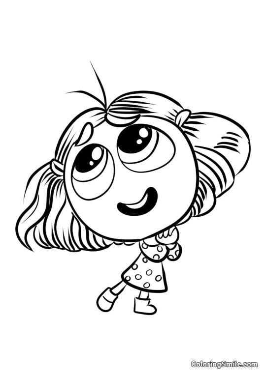 Invidia Emozione da Inside Out 2 - Pagina da Colorare