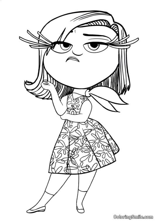 Emozione Elegante Disgusto - Pagina da Colorare