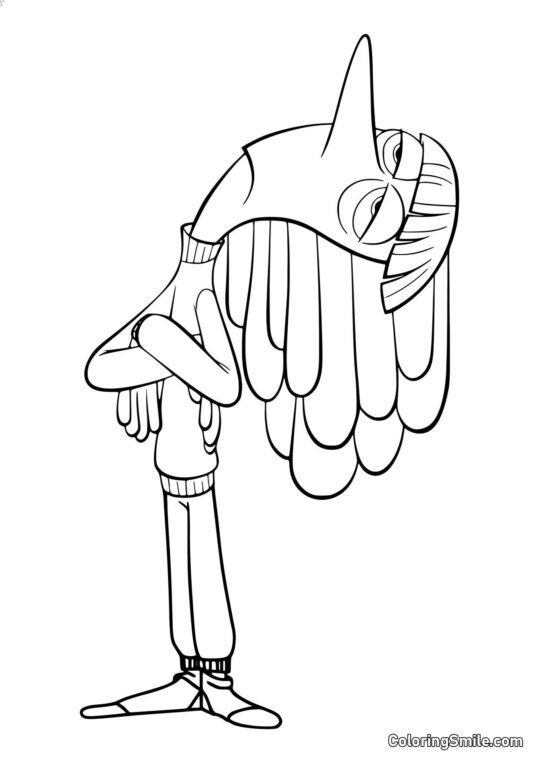 Tristezza in piena crescita - Pagina da Colorare