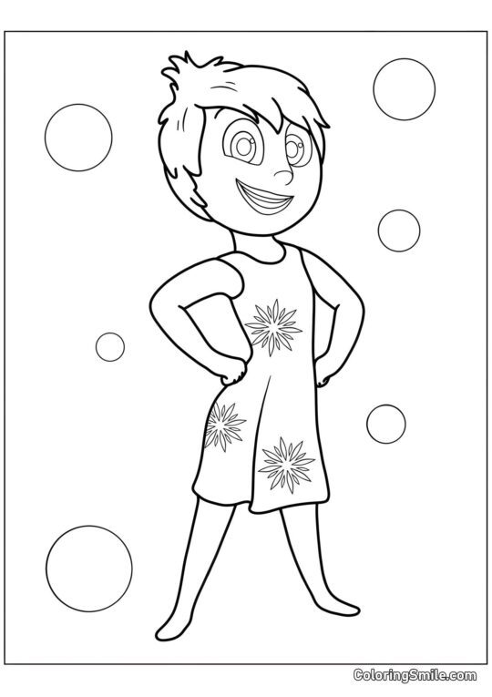 Emozione Gioiosa Gioia - Pagina da Colorare