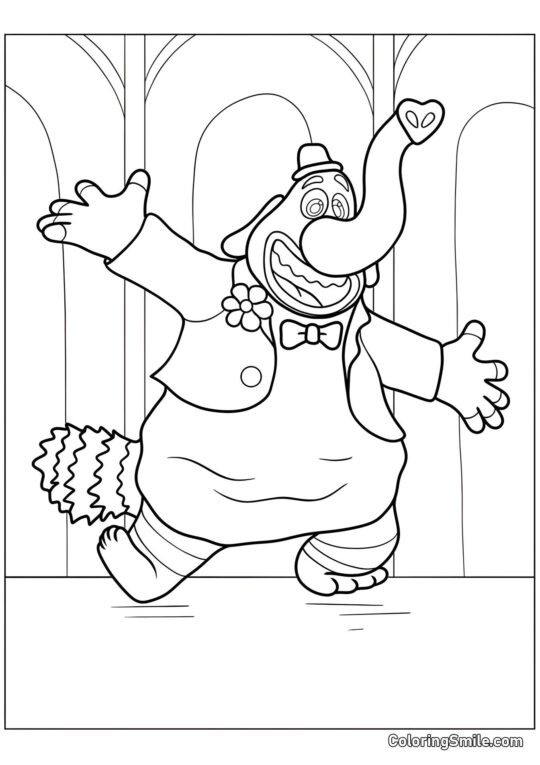 Bing Bong da Inside Out - Pagina da Colorare