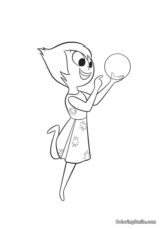 Gioia e orb - Pagina da Colorare