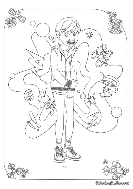 Riley Andersen in piena crescita - Pagina da Colorare