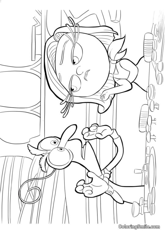 Disgusto e Paura - Pagina da Colorare