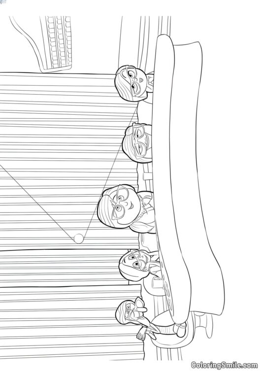 Voci nella testa - Pagina da Colorare