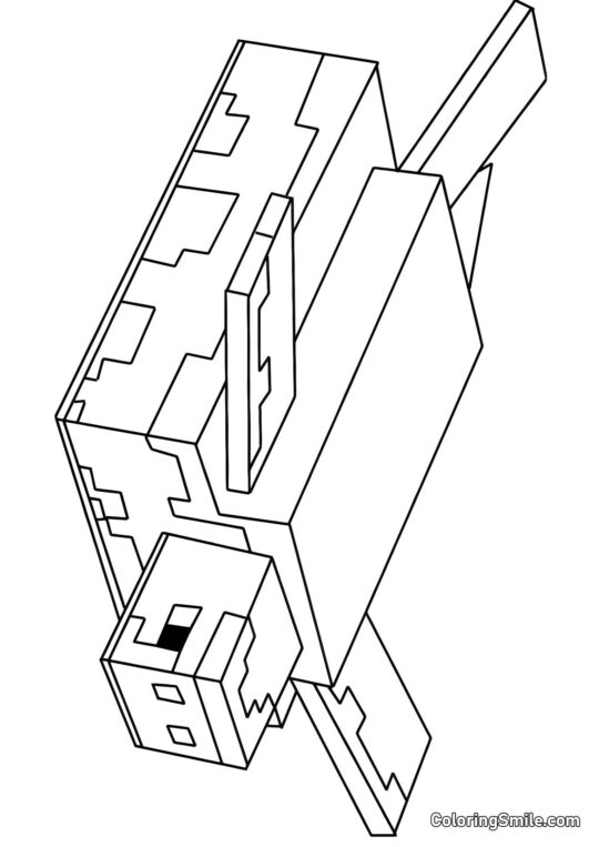 Tartaruga di Minecraft Tartaruga di Minecraft - Pagina da Colorare
