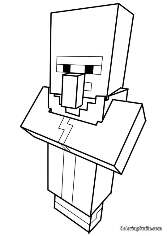 Residente del Villaggio Residente del Villaggio - Pagina da Colorare