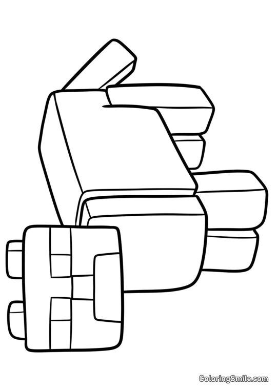 Ocelot di Minecraft Ocelot di Minecraft - Pagina da Colorare