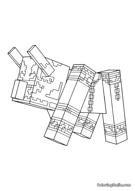 Ravager di Minecraft Ravager di Minecraft - Pagina da Colorare