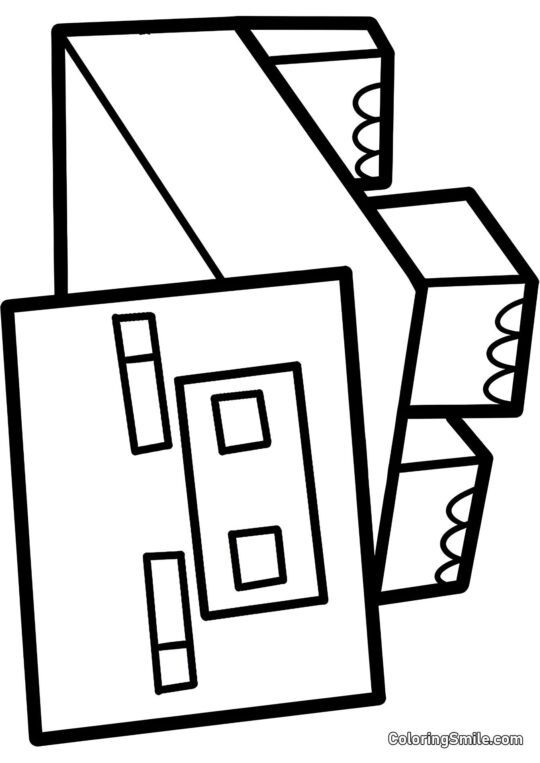 Maiale di Minecraft Maiale di Minecraft - Pagina da Colorare