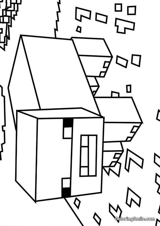 Maiale di Minecraft Maiale di Minecraft - Pagina da Colorare