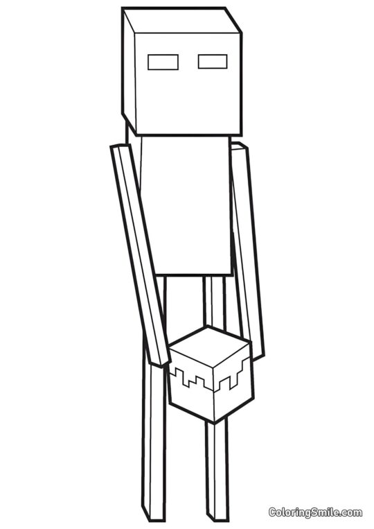 Enderman Enderman - Pagina da Colorare
