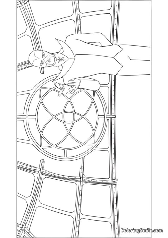 Hawk Moth Che Rilascia un Akuma Hawk Moth Che Rilascia un Akuma - Pagina da Colorare