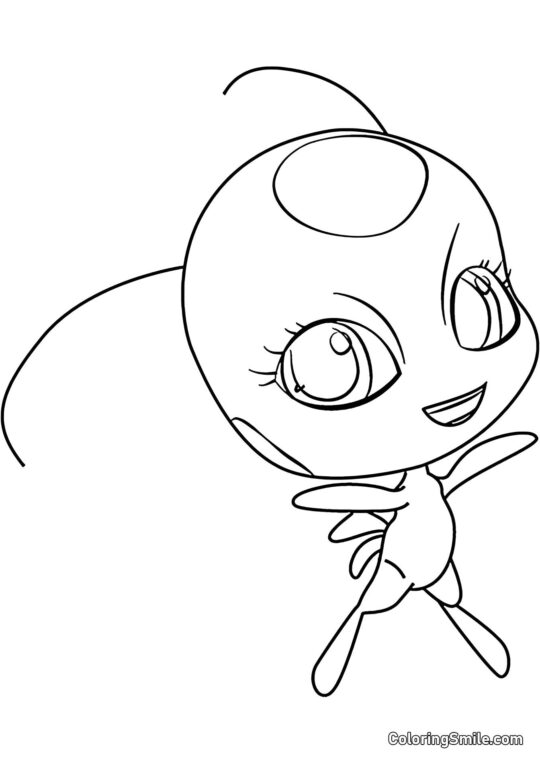 Kwami della Coccinella Kwami della Coccinella - Pagina da Colorare