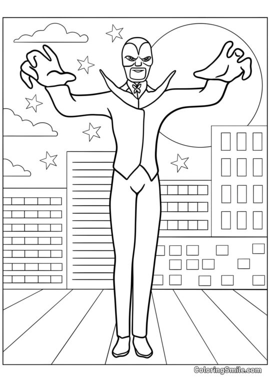 Cattivo Hawk Moth Cattivo Hawk Moth - Pagina da Colorare