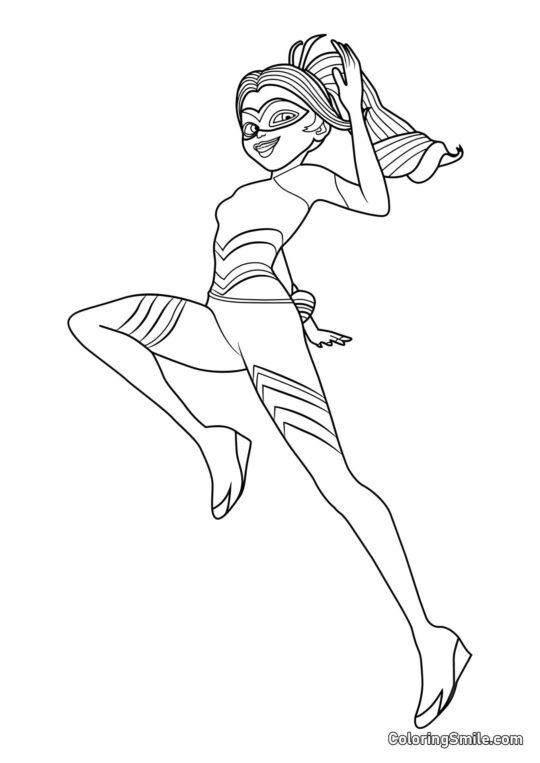 Regina Bee dalla Coccinella Regina Bee dalla Coccinella - Pagina da Colorare