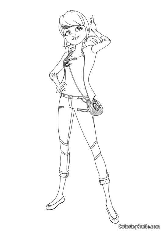 Bella Marinette Bella Marinette - Pagina da Colorare