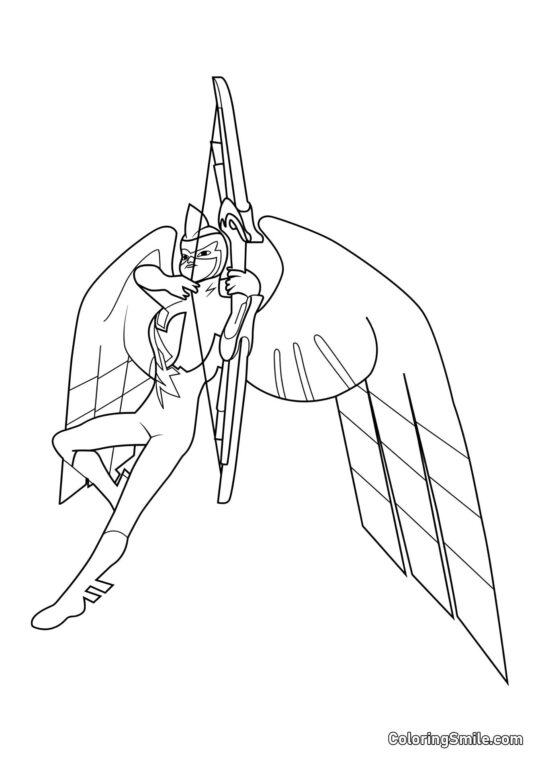 Cupidino Nero dalla Coccinella Cupidino Nero dalla Coccinella - Pagina da Colorare