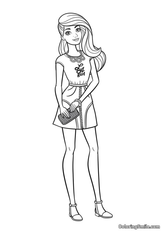 Barbie a Los Angeles Barbie a Los Angeles - Pagina da Colorare