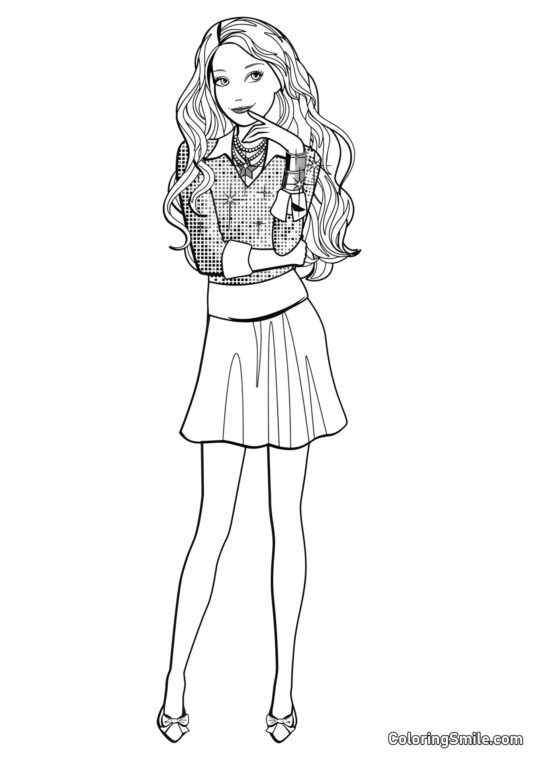 L’astuzia vince su Barbie L’astuzia vince su Barbie - Pagina da Colorare