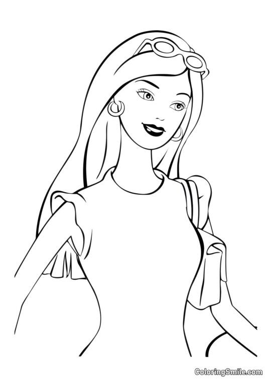 Barbie che si prepara per un colloquio Barbie che si prepara per un colloquio - Pagina da Colorare