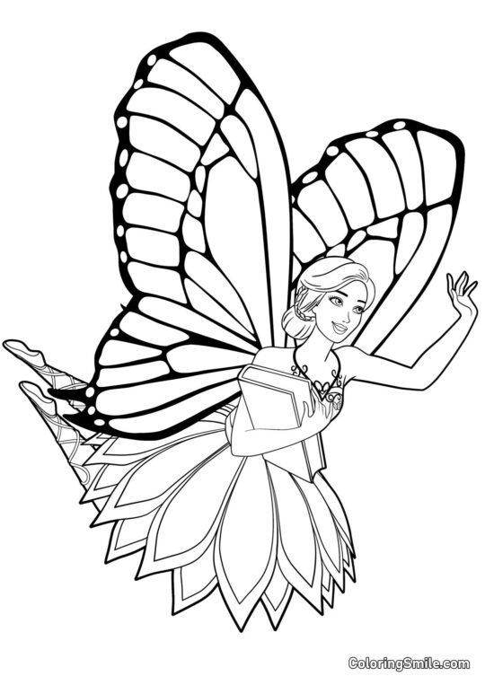 Fata Barbie Fata Barbie - Pagina da Colorare