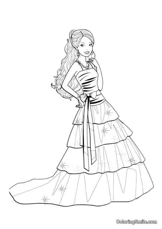 La notte di laurea di Barbie La notte di laurea di Barbie - Pagina da Colorare