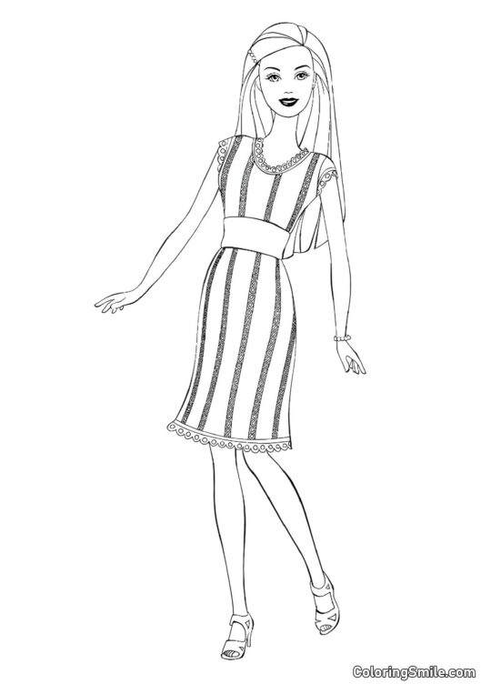 Barbie in abito rigoroso Barbie in abito rigoroso - Pagina da Colorare
