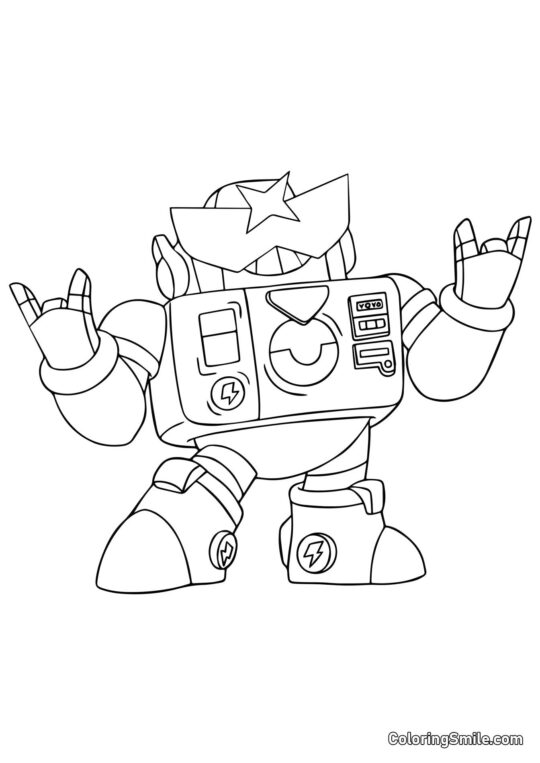 Colt Brawl Stars - Pagina da Colorare