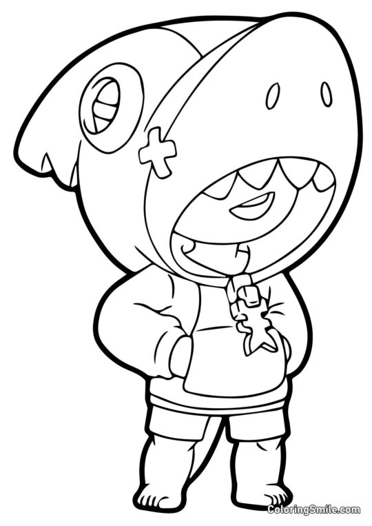 Shark Brawl Stars - Pagina da Colorare