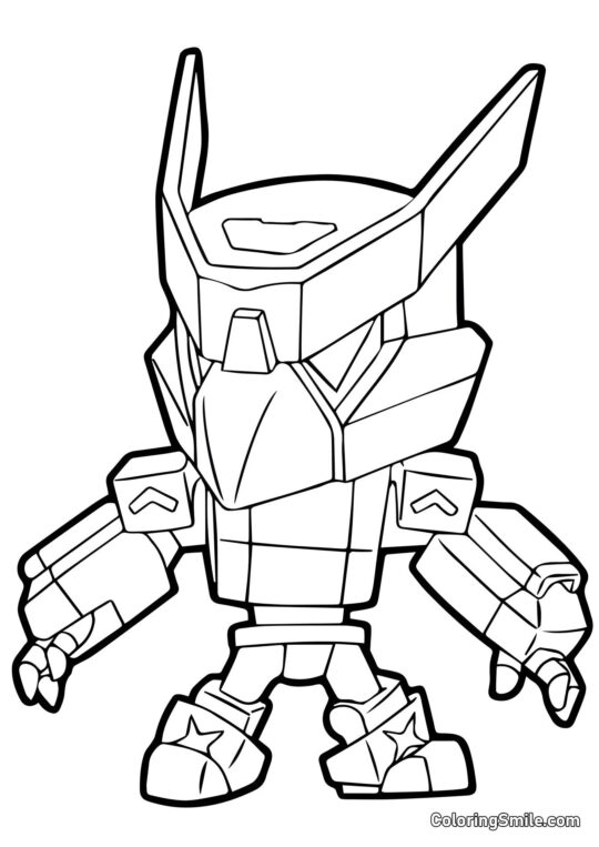 Mecha Crow Brawl Stars - Pagina da Colorare