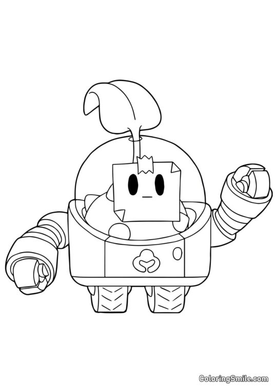 Sprout Brawl Stars - Pagina da Colorare